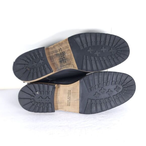 Andrew Marc Men's Nykanel US 11 Black Leather Lace-Up Ankle Chukka Boots - Picture 13 of 14